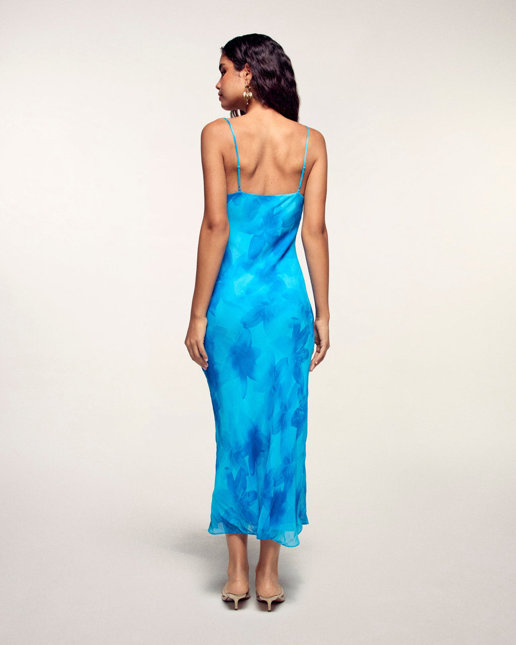 Robe Longue à Bretelles - Tropical Bloom Lily