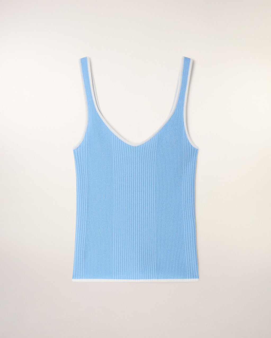Camiseta sin mangas con tirantes en contraste