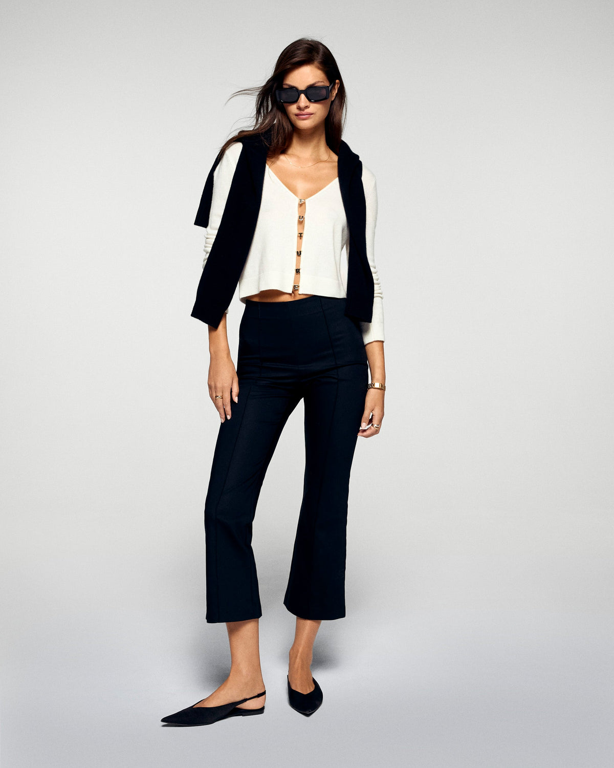Top Manches Longues Bijoux Future - Ecru - Femme