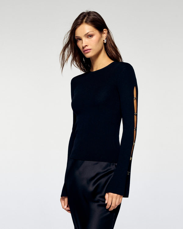 Top Manches Longues - Noir - Femme