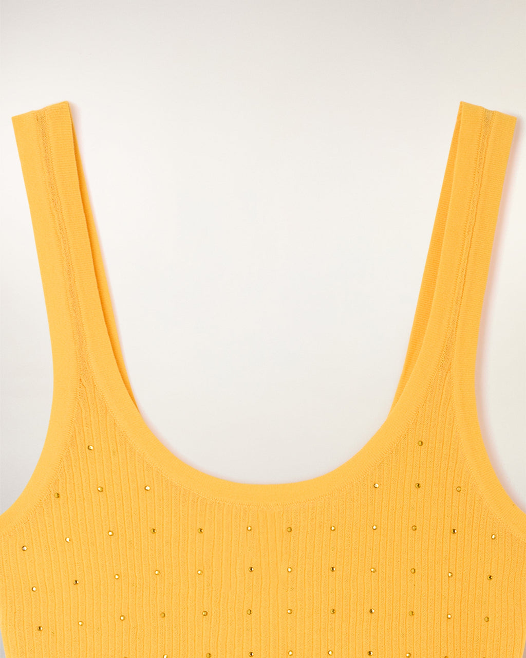 Camiseta sin mangas con diamantes de imitación
