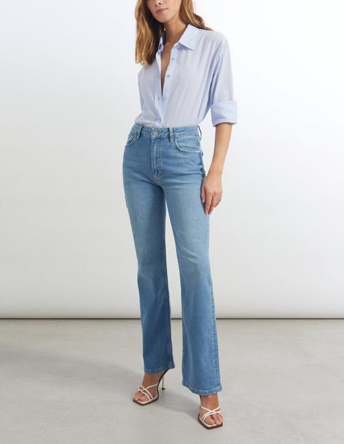 Reiko - Pernille Flare Jeans - Denim B-450 - Mujer