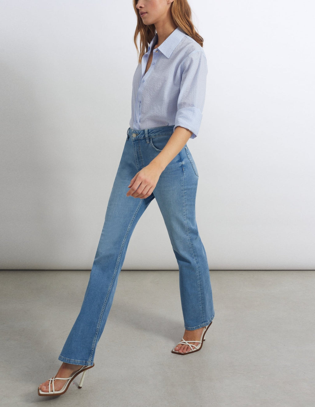 Jean Flare Pernille - Denim B-450 - Femme