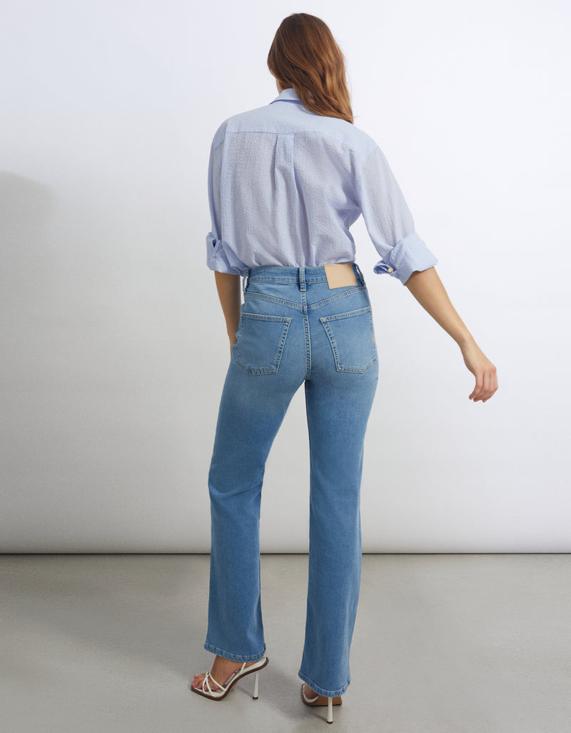 Reiko - Pernille Flare Jeans - Denim B-450 - Mujer