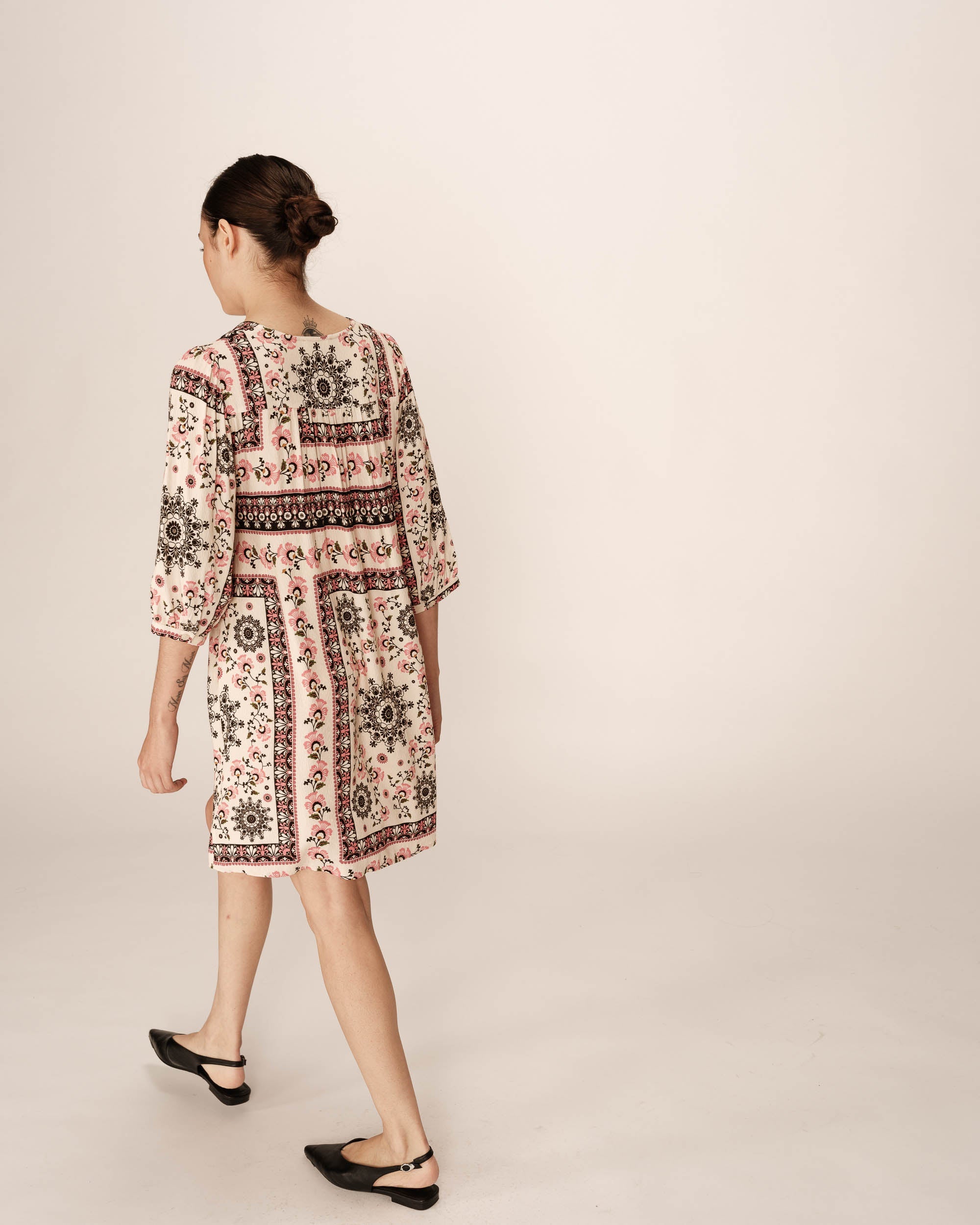 Perou Short Dress - Beige