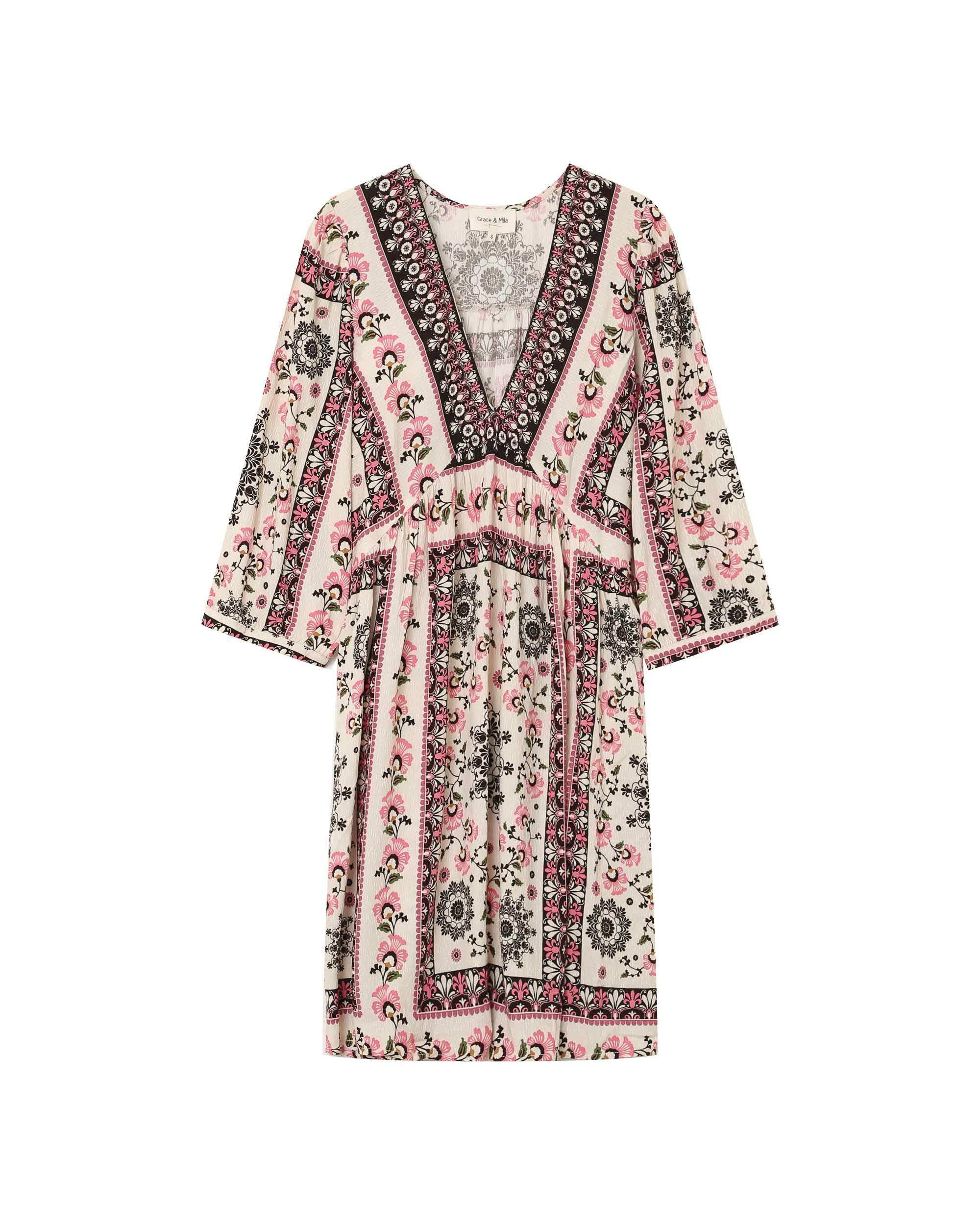 Perou Short Dress - Beige
