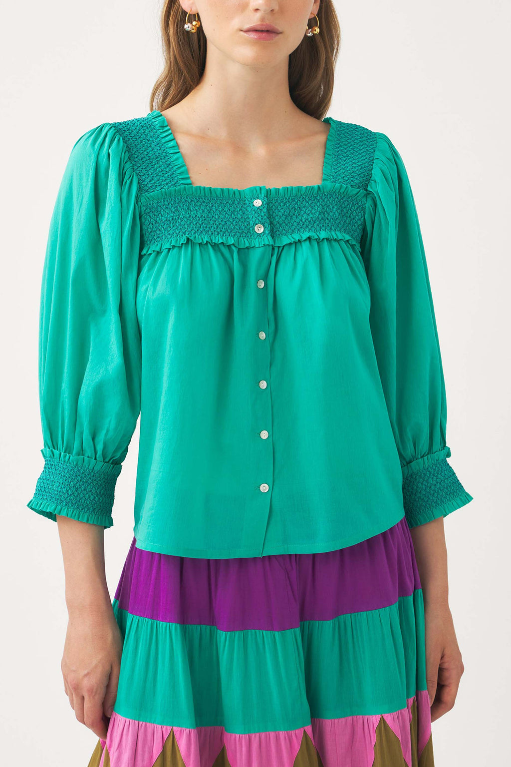 Blouse Perrine - Aqua