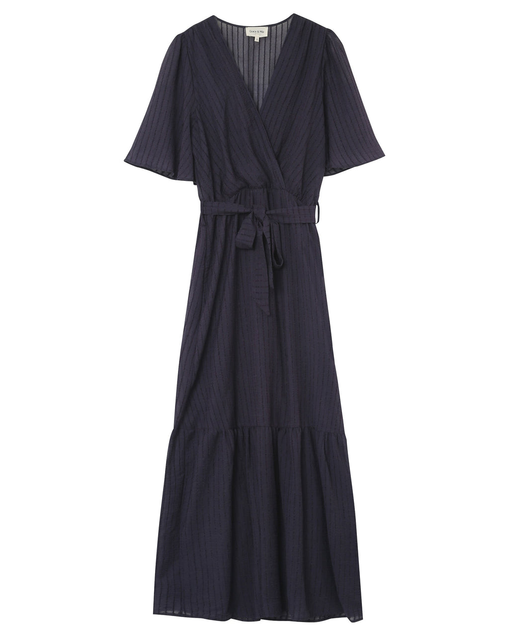 Perse Long Dress - Navy