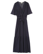 Perse Long Dress - Navy