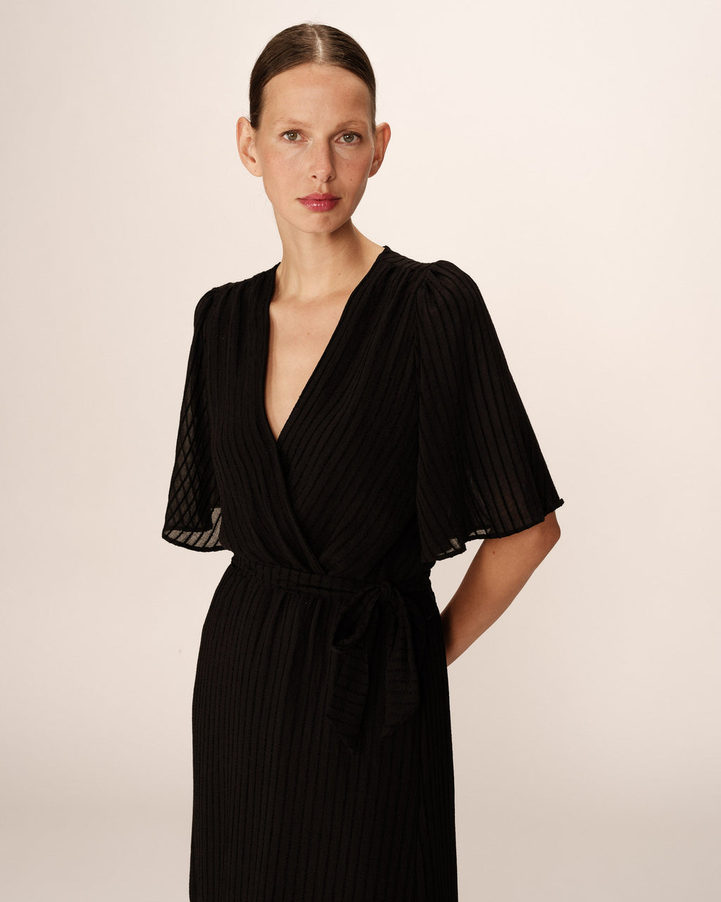 Vestido Largo Perse - Negro