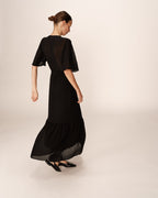 Vestido Largo Perse - Negro