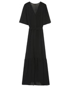 Vestido Largo Perse - Negro
