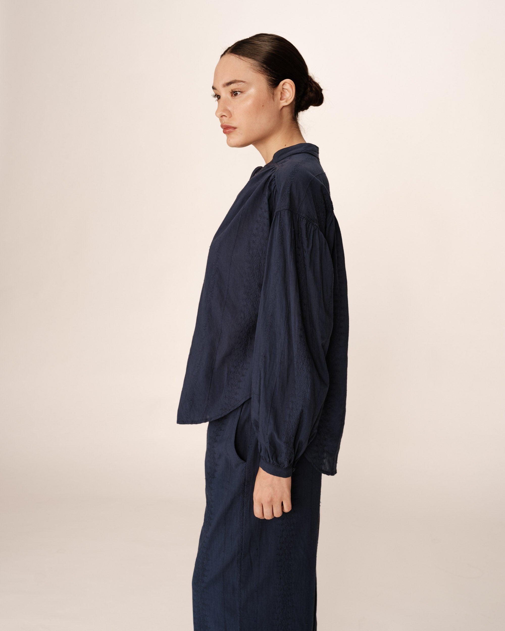 Persia Blouse - Navy