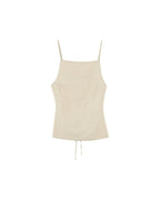 Pesto Beige Backless Top