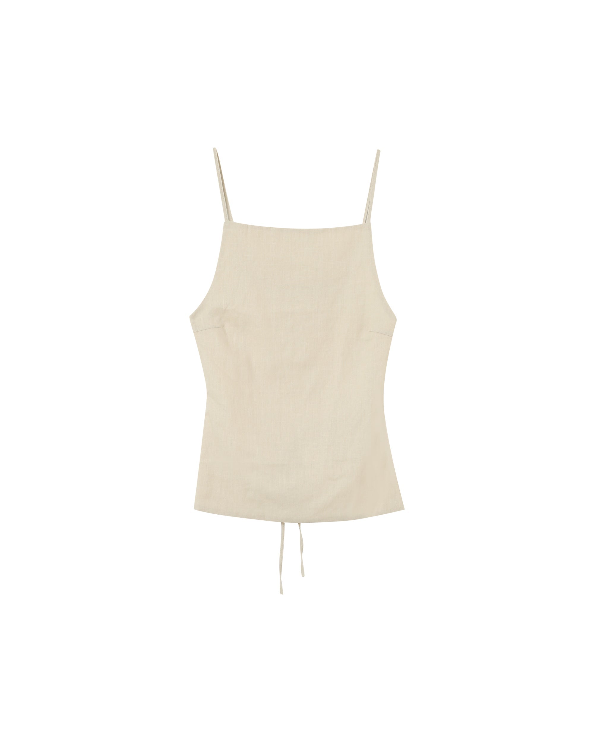 Pesto Beige Backless Top