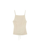 Pesto Beige Backless Top