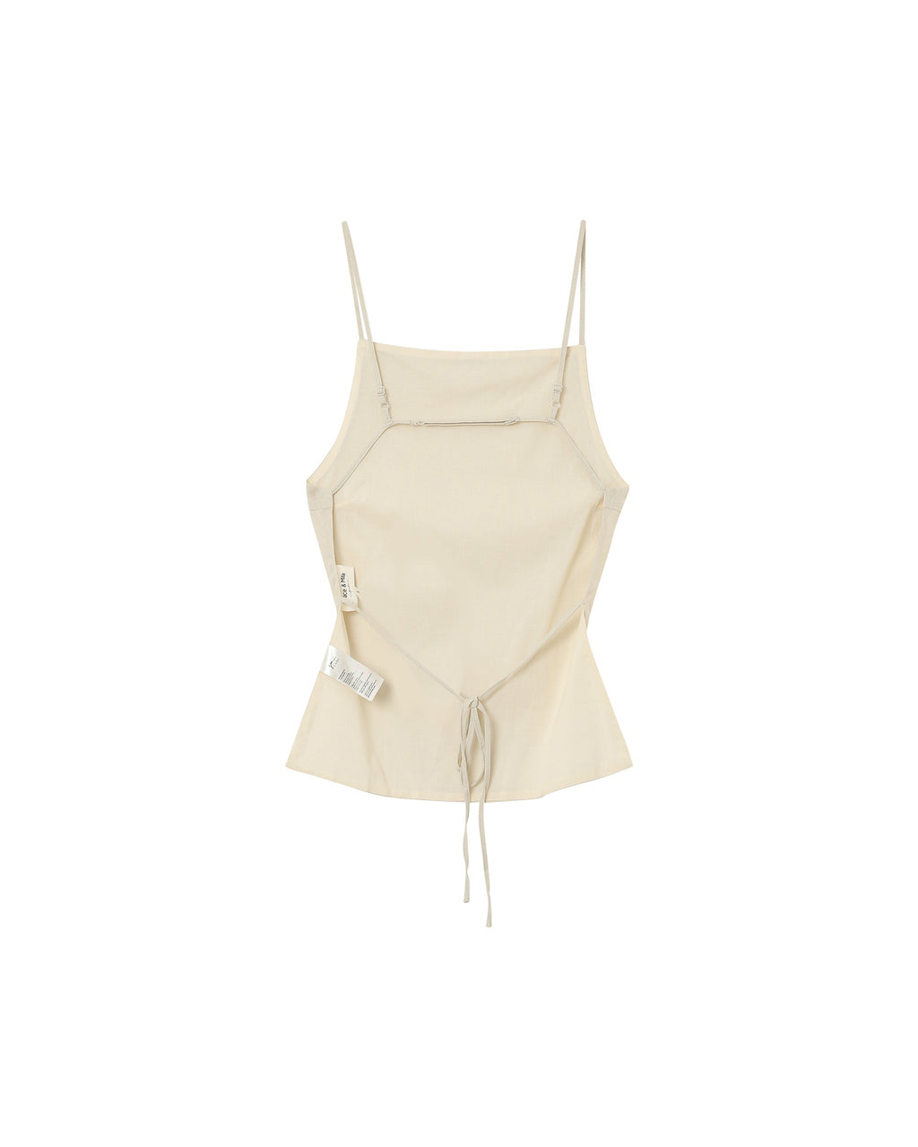 Pesto Beige Backless Top
