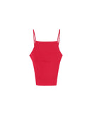 Pesto Red Backless Top