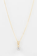 Pendentif "Bulle De Crystal" Or Jaune 375/1000 Et Zirconium