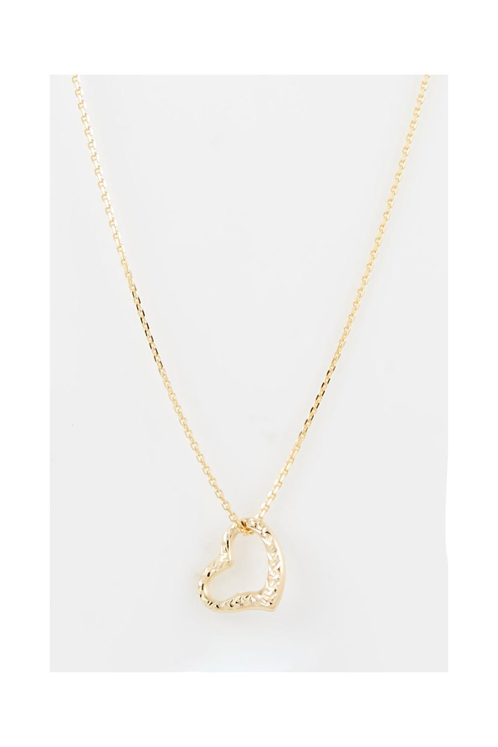 "My Heart" Pendant in 375/1000 Yellow Gold