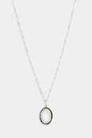"Elaine" Pendant D0.08/30 Dn0.22/32 - 375/1000 White Gold