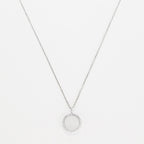 Pendentif "Round Nacre" D0,08/28 & Nacre - Or Blanc 375/1000
