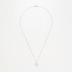 Pendentif "Round Nacre" D0,08/28 & Nacre - Or Blanc 375/1000