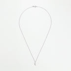 "Diamond Moon" Pendant D0.01/5 - 375/1000 White Gold