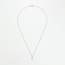 Pendentif "Diamond Moon" D0,01/5 - Or Blanc 375/1000