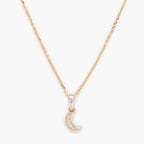 Pendentif "Diamond Moon" Diamants 0,01/5 - Or Jaune