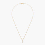 Pendentif "Diamond Moon" Diamants 0,01/5 - Or Jaune