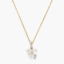 "Tradescantia" Pendant with 0.04/12 Diamonds and White Mother-of-Pearl