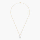 "Tradescantia" Pendant with 0.04/12 Diamonds and White Mother-of-Pearl