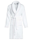 Peignoir - Éponge - Blanc Liseré Rose Nymphe