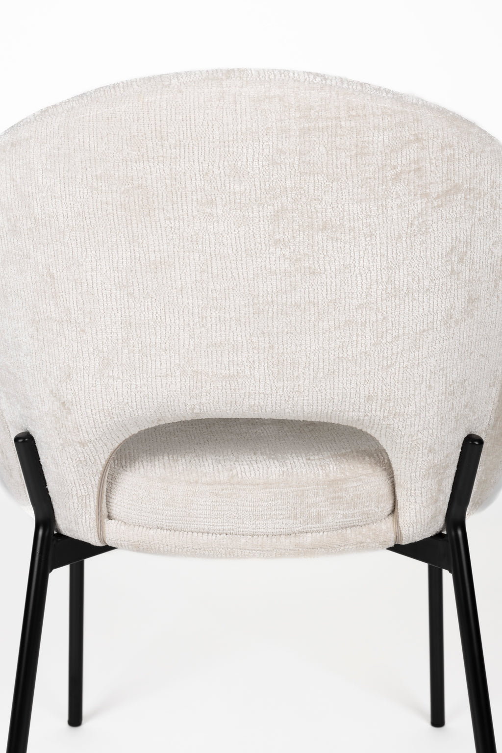 Dando - Dining Chair - Polyester - Off-White/Off-White