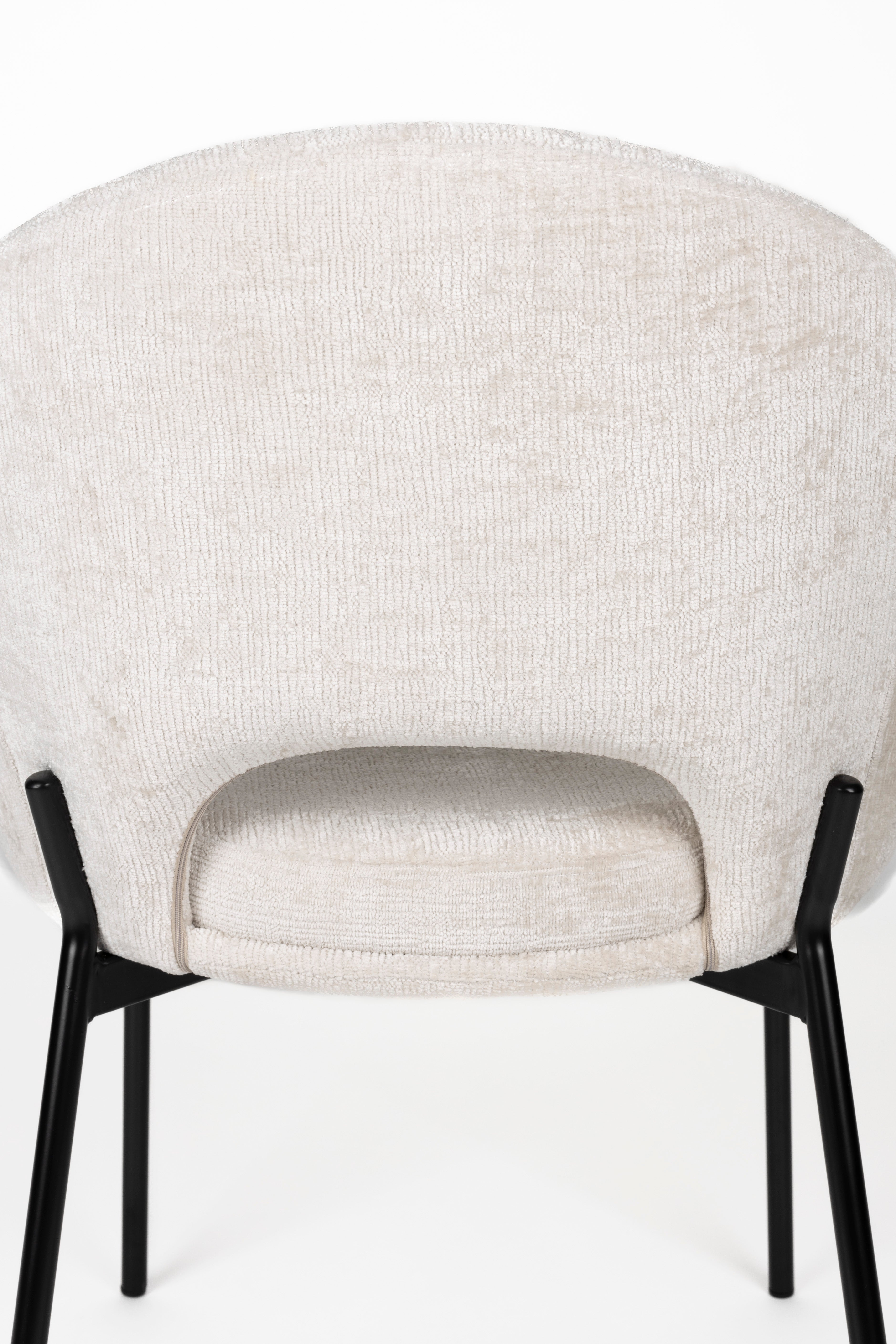Dando - Dining Chair - Polyester - Off-White/Off-White