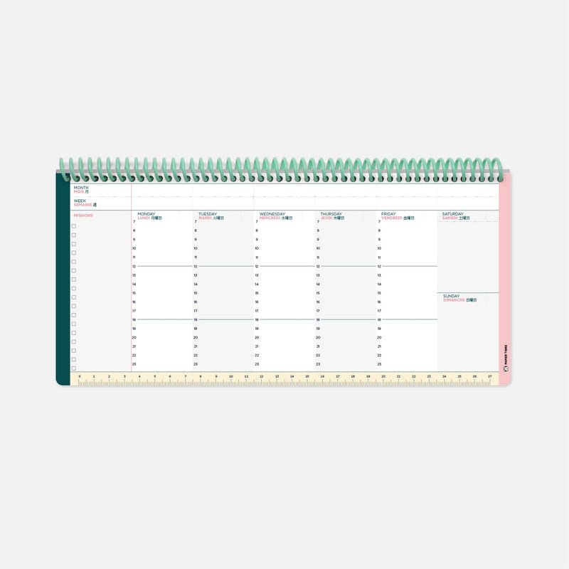 Planning Hebdomadaire - Palette