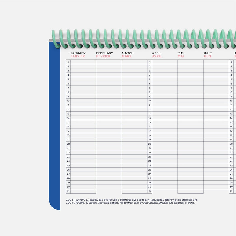 Planning Hebdomadaire - Palette