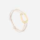Bracelet Phare - Beige Rayé Blanc