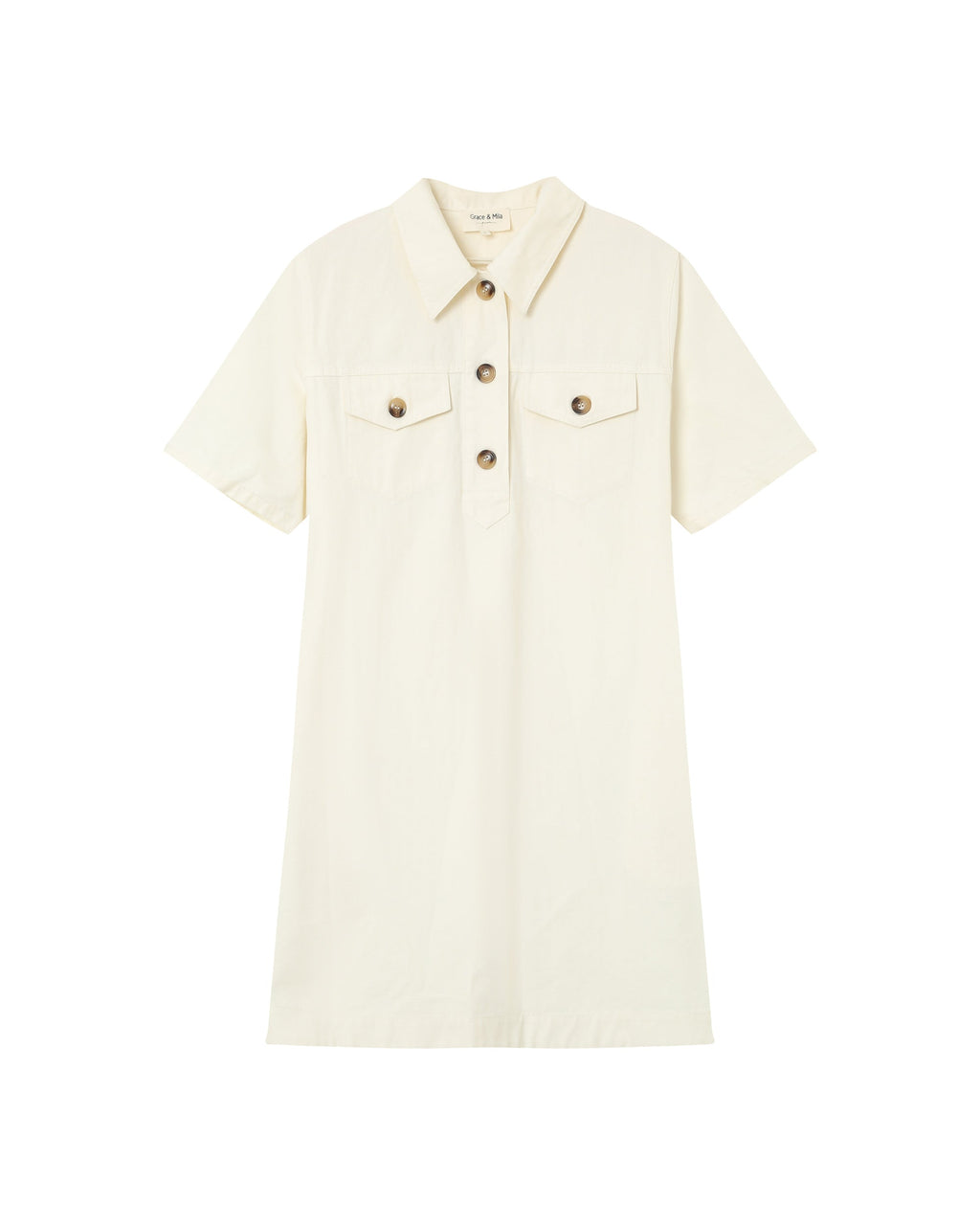 Philine Short Dress - Ecru