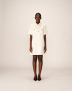 Philine Short Dress - Ecru