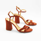Flordeasoka - Philippa 9 Terracotta Heeled Shoes - Brown