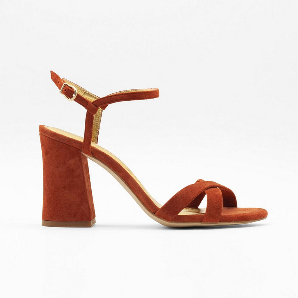 Flordeasoka - Philippa 9 Terracotta Heeled Shoes - Brown