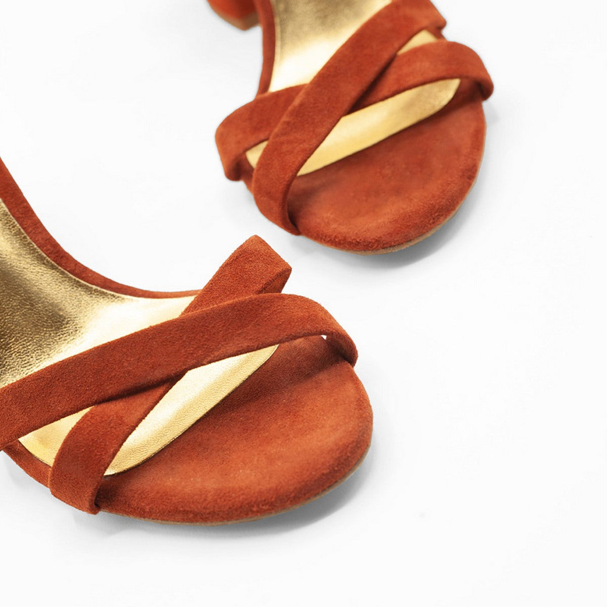 Flordeasoka - Philippa 9 Terracotta Heeled Shoes - Brown