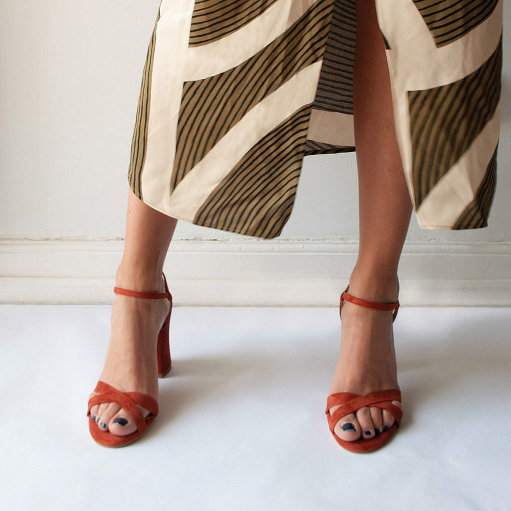 Flordeasoka - Philippa 9 Terracotta Heeled Shoes - Brown