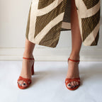 Flordeasoka - Philippa 9 Terracotta Heeled Shoes - Brown