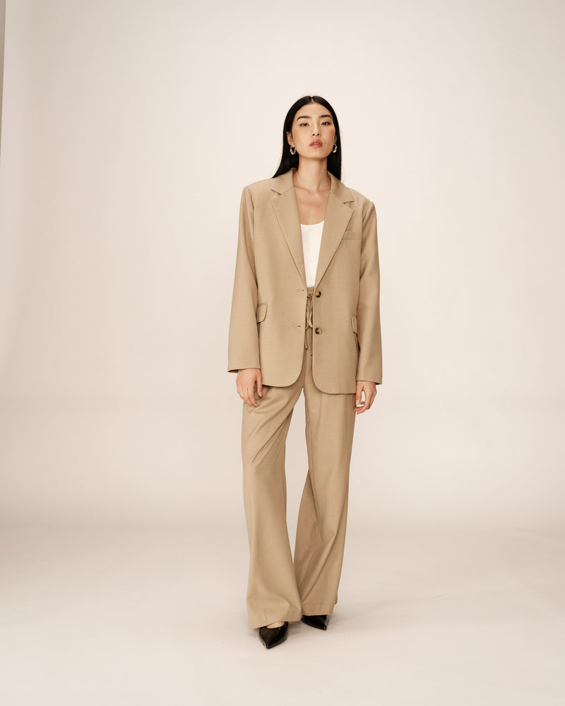 Blazer recto de dos botones Philippe beige
