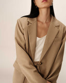 Blazer recto de dos botones Philippe beige