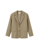 Blazer recto de dos botones Philippe beige