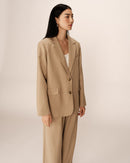 Blazer recto de dos botones Philippe beige